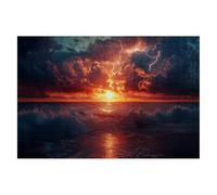 1000 Piece Jigsaw Puzzles for Adults, Beach Jigsaw Puzzles for Adults 1000, Impossible Puzzle Classic Challenging Educational Games, Wooden Jigsaws Game for Families, Gifts for Men Theme:Wave -2116