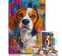 1000 Piece Jigsaw Puzzles for Adults Beagle Dog Puzzles,Game Toys Every Piece Is Unique - Challenging Family Fun Game (size 75x50cm)