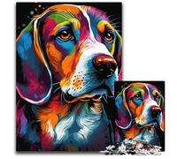 1000 Piece Jigsaw Puzzles for Adults Beagle Style Impossible Jigsaw Puzzles for Adults Interactive Family Game DIY Home Decor Brain Challenge Gift 1000 PCS(75x50cm)