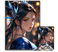 1000 Piece Jigsaw Puzzles for Adults Beautiful Anime Girl Difficult Puzzles for Adults Educational Activity for Cognitive Skills Cognitive Skill Improvement 1000 PCS(38x26cm)