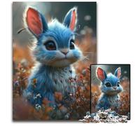 1000 Piece Jigsaw Puzzles for Adults Beautiful Bunny Cartoon Jigsaw Puzzles HighDifficulty Brain Teaser for Teenagers 1000 PCS(75x50cm)