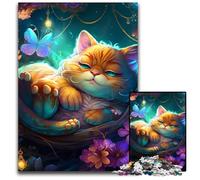 1000 Piece Jigsaw Puzzles for Adults Beautiful Garfield Cat Difficult Puzzles for Adults Perfect for Family Fun on Holidays 26X38CM/10.23x14.96inch