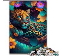 1000 Piece Jigsaw Puzzles for Adults Beautiful Leopard Puzzles for Adults size 26x38cm Fun at Home Activities, Birthday Present, Travel Gifts
