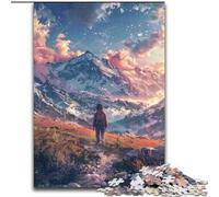 1000 Piece Jigsaw Puzzles for Adults Beautiful Mountain Flowers Puzzle Interactive Family Game, Ideal, Family Activity Game (size : 26x38cm)