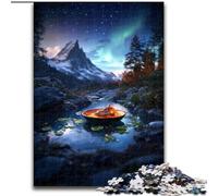 1000 Piece Jigsaw Puzzles for Adults Beautiful Mountains And Lakes, Help The Brain Exercise Addictive Toys to Cultivate Patience Enhance Memory (Size 26x38cm)