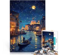 1000 Piece Jigsaw Puzzles for Adults Beautiful Night In Venice Educational Family Game 50x75cm Secret Santa Gifts for ages 14+