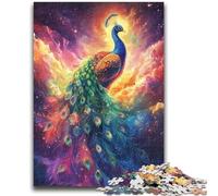 1000 Piece Jigsaw Puzzles for Adults Beautiful Peacock Stress Reliever Difficult Challenge Suitable for Desktop Decoration 50x75cm