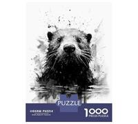 1000 Piece Jigsaw Puzzles for Adults Beaver Beauty Watercolor Adult Jigsaw Puzzle Toy Wall Decor Wall Decoration Unique Gifts for Birthday And Christmas 70x50cm/1000pcs