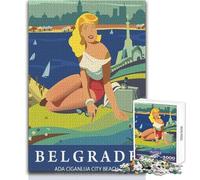 1000 Piece Jigsaw Puzzles for Adults Belgrade Ada Ciganlija Unique Challenge Game Analysis And Logic Birthday Gifts Size 38x52cm