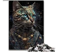 1000 Piece Jigsaw Puzzles for Adults Bengal Cat 1000 Piece Puzzle An for Christmas Or Birthdays Size 26X38CM