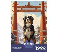 1000 Piece Jigsaw Puzzles for Adults Bernese Mountain Dog Japan Jigsaws for Adults Brain Teaser Game Stress Reliever for Is Ideal As A Gift 70x50cm/1000pcs