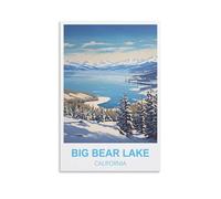 1000 Piece Jigsaw Puzzles for Adults，Big Bear Lake California 1000 Piece Puzzle Classic Educational Games Beautiful Decoration Puzzle 38x26cm