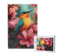 1000 Piece Jigsaw Puzzles for Adults Bird Jigsaw Comes with Packaging Box and Reference Pictures, Fun and Joyful Family Entertainment Games, Challenging Adult Puzzles Gifts Home Decor Flower M-1911