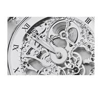 1000 Piece Jigsaw Puzzles for Adults，Black and white close-up of a clockwork, Roman numerals，Jigsaw Puzzle Adult Paper Puzzles Family Entertainment Toys（50x70cm）-T78