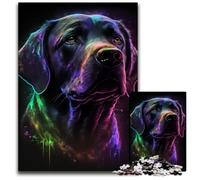 1000 Piece Jigsaw Puzzles for Adults Black Labrador Impossible Jigsaw Puzzles for Adults Perfect for Birthday, Christmas 50x75CM/19.68x29.52inch