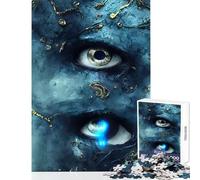 1000 Piece Jigsaw Puzzles for Adults Blue Tears Anti-Stress Toys Gift Birthday Hands-on Game Difficult And Challenge Size 50x75cm