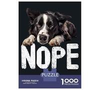 1000 Piece Jigsaw Puzzles for Adults Border Collie Nope Puzzles for Adults Relaxing Games A Work of Art Difficult And Challenge 70x50cm/1000pcs