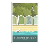 1000 Piece Jigsaw Puzzles for Adults，Bournemouth Beach Huts Dorset 1000 Piece Puzzle Classic Educational Games Beautiful Decoration Puzzle 38x26cm