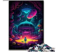 1000 Piece Jigsaw Puzzles for Adults Boy in Trippy Space Jigsaw Puzzles Made of Wood, Ideal for Office, Bedroom, Living Room Decor 1000pcs(50x75cm)