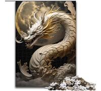1000 Piece Jigsaw Puzzles for Adults Brave Dragon Jigsaw Puzzles Made of Wood, Family Activity, DIY Home Decor, 1000pcs(50x75cm)
