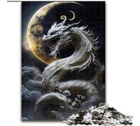 1000 Piece Jigsaw Puzzles for Adults Brave Dragon Made of Wood, with Family Interactive Game, for Ages 14+ 50x75cm for Family Interactive Game