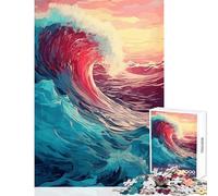 1000 Piece Jigsaw Puzzles for Adults Breaking Into The Sunset Cozy Fun Family Time at Home Great Christmas Surprise Gifts Choice (50x75cm)