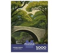 1000 Piece Jigsaw Puzzles for Adults Bridge Japanese Painting Adult Puzzles Hands-on Game Stress Reliever Difficult And Challenge 38x26cm/1000pcs