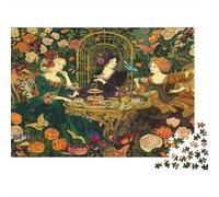 1000 Piece Jigsaw Puzzles for Adults British Aristocracy Jigsaw Puzzle Tea Party Great Gift for Adults Educational Games Wood Puzzle Home Decoration Therapeutic Fun 1000pcs (75x50cm)