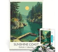 1000 Piece Jigsaw Puzzles for Adults British Columbia Travel, Family Games, Staycation Kill Time, Unique Birthday And Xmas Gifts 50x75cm
