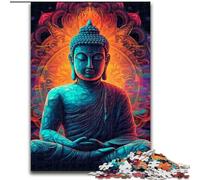 1000 Piece Jigsaw Puzzles for Adults Buddha Psychadelic Mandala Adult Jigsaw Puzzles 1000 Pieces Perfect for Family Fun on Birthdays, Christmas (Szie 50x75cm)