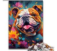 1000 Piece Jigsaw Puzzles for Adults Bulldog Impossible Jigsaw Puzzles for Adults size : 26x38cm Brain-Challenging DIY Decorative Game, Family Interactive Toy