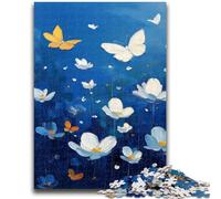 1000 Piece Jigsaw Puzzles for Adults Butterfly Oil Painting 1000 Piece Jigsaw,Fun Activity for Home, Rainy Days Toys, Birthday Gifts (50x75cm)