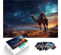 1000 Piece Jigsaw Puzzles for Adults “Camel” Made of wood,Suitable for ages 14 and up Train your brain and your hands Christmas Birthday Gift。size:50x75cm/14.96x20.47inch