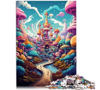1000 Piece Jigsaw Puzzles for Adults candy castle Puzzle Hands-on Game 26x38cm Enhance love between couples for teenager Age 14 Up