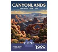 1000 Piece Jigsaw Puzzles for Adults Canyonlands National Park USA Landscape Puzzles for Adults Anti-Stress Toys Analysis And Logic Difficult And Challenge 52x38cm/1000pcs