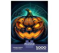 1000 Piece Jigsaw Puzzles for Adults Carved Halloween Pumpkin Teenager Puzzles Toy Wall Decor Birthday Present Unique Gifts for Birthday And Christmas 38x26cm/1000pcs