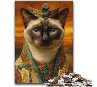 1000 Piece Jigsaw Puzzles for Adults Cat from An Aristocratic Family for Ages 14 And over For Family Fun & Game Night Gift Toys 50x75cm