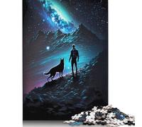1000 Piece Jigsaw Puzzles for Adults Celestial Companion Square Paper Puzzles Toy Wall Decor 1000pcs (38x26cm)