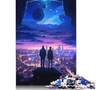 1000 Piece Jigsaw Puzzles for Adults Celestial Future City Jigsaw Paper Puzzles for Friends And Family 1000pcs (38x26cm)