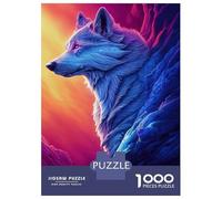 1000 Piece Jigsaw Puzzles for Adults Celestial Wolf Puzzles for Adults Relaxing Games A Work of Art Difficult And Challenge 38x26cm/1000pcs