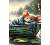 1000 Piece Jigsaw Puzzles for Adults, Challenging Puzzles, Puzzle Game, Animal Hamster Boat Puzzle 1000 Pieces