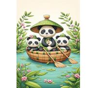 1000 Piece Jigsaw Puzzles for Adults, Challenging Puzzles, Puzzle Game, Cartoon Panda Puzzle 1000 Pieces