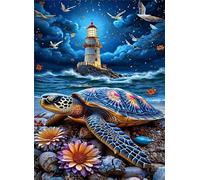1000 Piece Jigsaw Puzzles for Adults, Challenging Puzzles, Puzzle Game, Lighthouse Sea Turtle Puzzle 1000 Pieces