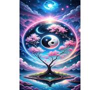1000 Piece Jigsaw Puzzles for Adults, Challenging Puzzles, Puzzle Game, Yin Yang Tree Puzzle 1000 Pieces
