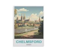 1000 Piece Jigsaw Puzzles for Adults,Chelmsford Essex,1000 Pieces Puzzles for Challenging Family Activity Game Art Wall Decor DIY Puzzle Gifts(75x50cm)-GV30