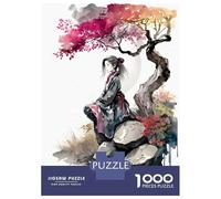 1000 Piece Jigsaw Puzzles for Adults Cherry Blossom 18 Puzzles for Adults Relaxing Games A Work of Art Difficult And Challenge 52x38cm/1000pcs