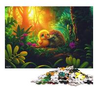 1000 Piece Jigsaw Puzzles for Adults Chick And Hedgehog Friends Jigsaw Puzzles for Adults, Paper Puzzles Educational Stress Relief Toy Puzzle 38x26cm/1000pcs