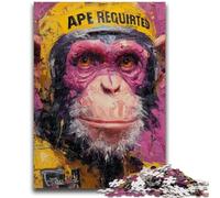 1000 Piece Jigsaw Puzzles for Adults Chimpanzee Educational Games Home Decoration Educational Game for Birthday, Chrismas 26x38cm