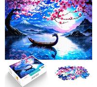 1000 Piece Jigsaw Puzzles for Adults Chinese boat on the water Präzisionsschnitt Einzigartige Wohndekoration und Geschenke38x26cm