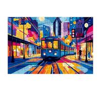 1000 Piece Jigsaw Puzzles for Adults, City Jigsaw Puzzles for Adults 1000, Train Jigsaws Educational Game, Challenging Puzzle Games for The Whole, Wooden Puzzle for Home Decor, Gifts for Women -1235